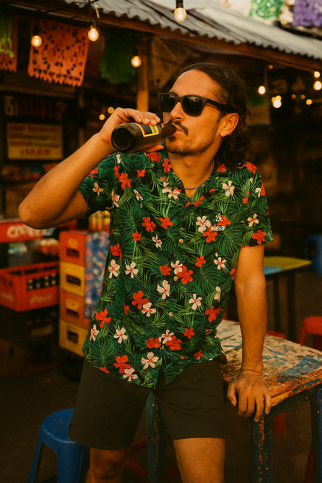 Camisa Hibiscus Flow